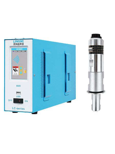 20kHz-2000W 數字 靈科超聲波發生器+超聲波換能器 直筒型
