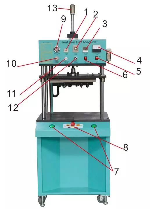 熱焊機的部件結(jié)構(gòu)圖