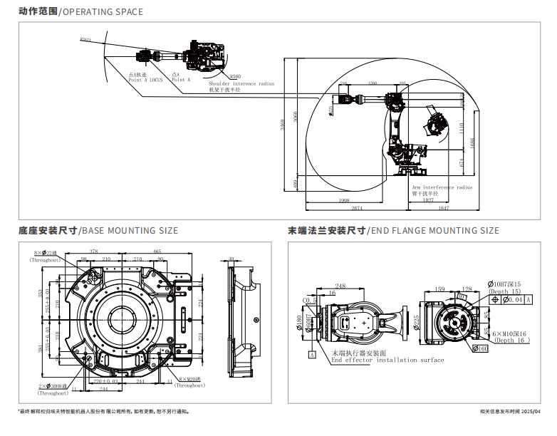大型機(jī)器人工作范圍