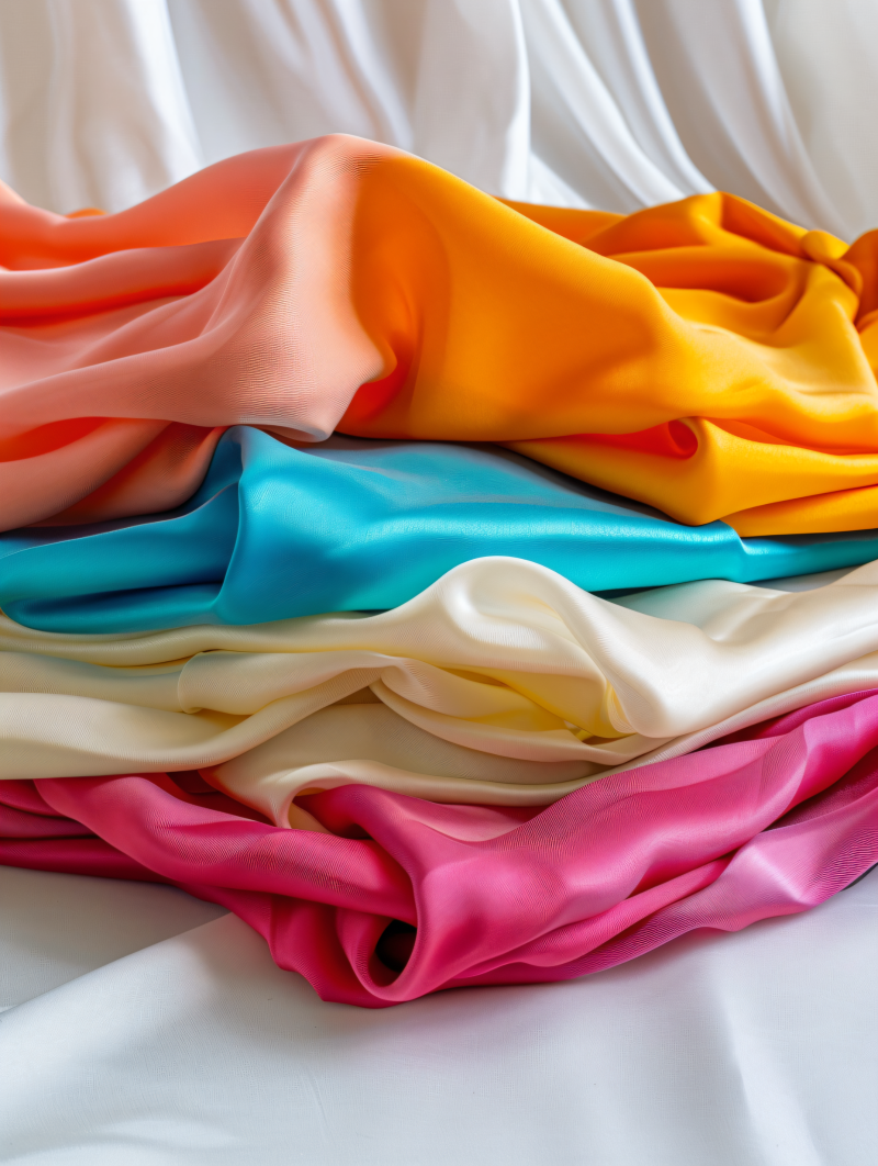 千庫(kù)網(wǎng)_桌子上堆滿了五顏六色的布料_攝影圖編號(hào)20826467