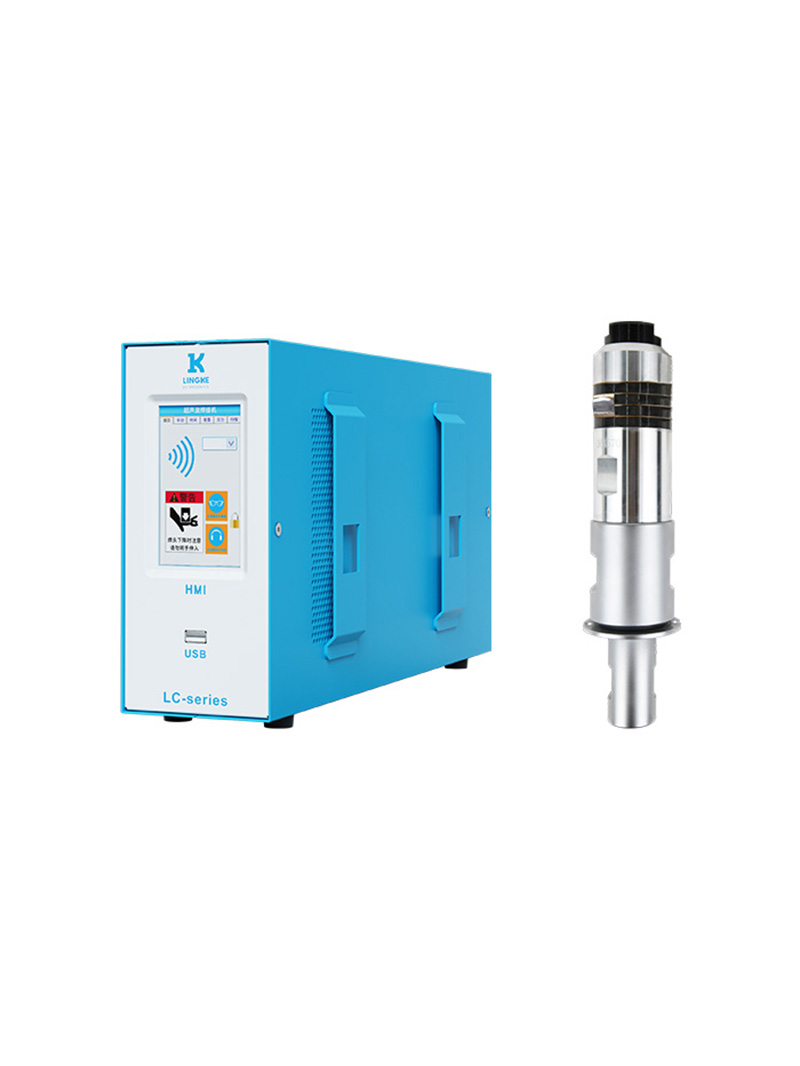 20kHz-2000W 數字 靈科超聲波發生器+超聲波換能器 直筒型