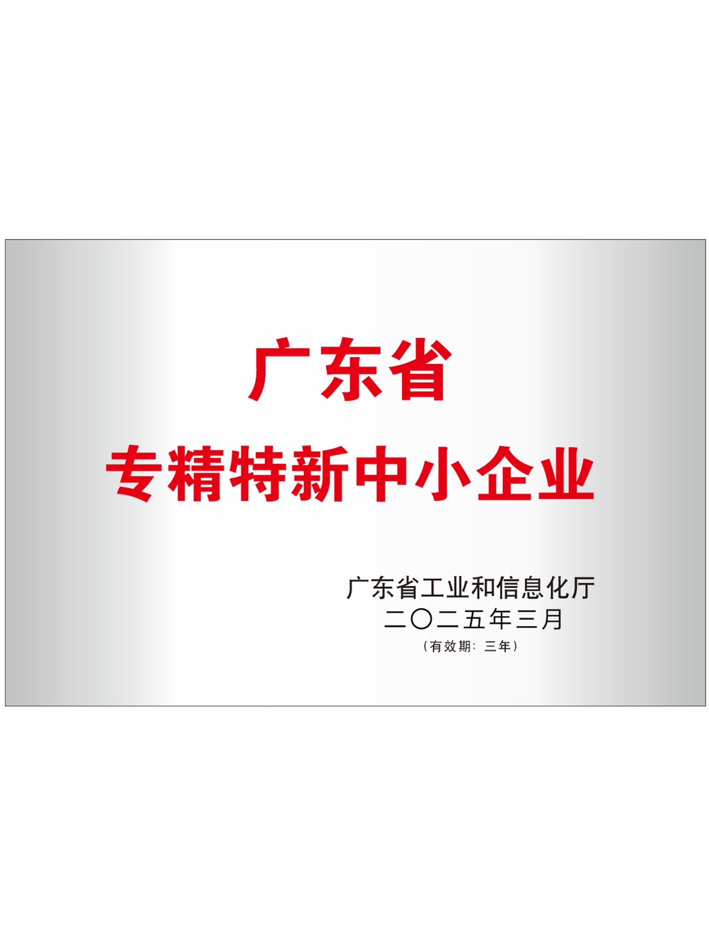 廣東省專精特新中小企業